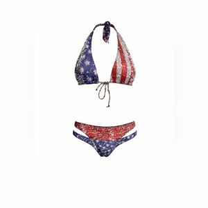 ✨🇺🇸 Stars & Stripes Bikini Set – SIZE SMALL – Sassy & Strappy 🇺🇸✨